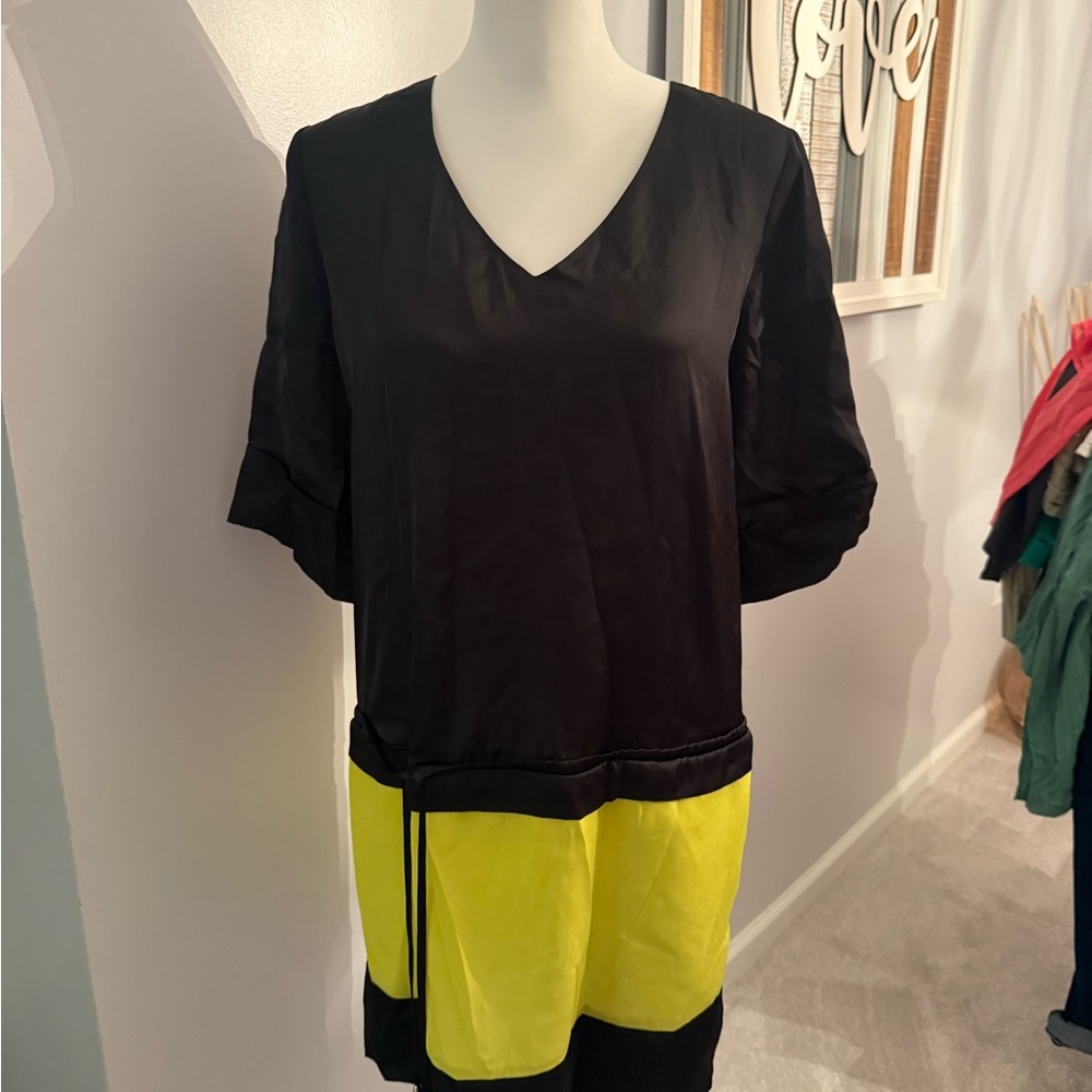 Black and Yellow Women's Dress